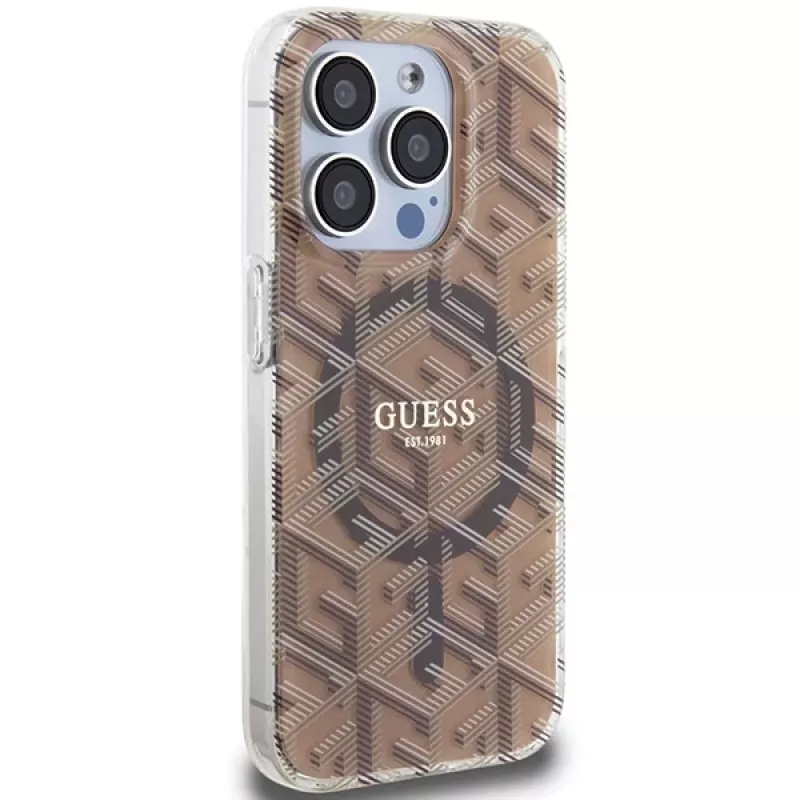 Guess funda rígida G-Cube IML MagSafe para iPhone 15 Pro 6,1