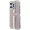 Guess GUHCP14XH4PSEGP funda rígida IML 4G Gold Stripe rosa para iPhone 14 Pro Max 6,7 inch