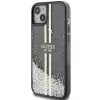 Guess GUHCP15MLFCSEGK funda rígida Liquid Glitter Gold Stripes para iPhone 15 Plus / 14 Plus 6,7