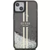 Guess GUHCP15MLFCSEGK funda rígida Liquid Glitter Gold Stripes para iPhone 15 Plus / 14 Plus 6,7