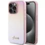 Guess funda rígida Saffiano Iridescent Script para Apple iPhone 14 Pro Max 6,7 inch - rosa