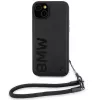BMW funda rígida Signature Leather Wordmark para iPhone 15 / 14 / 13 6,1