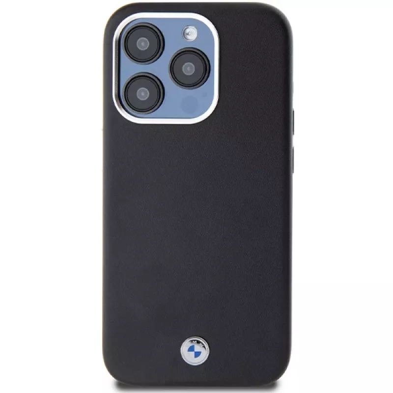 BMW funda MagSafe Signature Wrapped Metal negra para iPhone 14 Pro 6,1