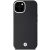 BMW funda MagSafe Signature Wrapped Metal negra para iPhone 15 / 14 / 13 6,1