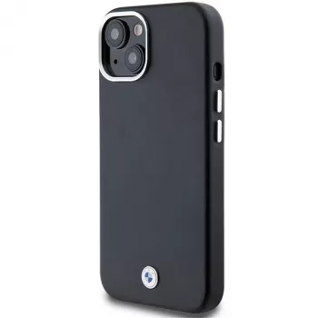 BMW funda MagSafe Signature Wrapped Metal M Collection negra para iPhone 15 Plus / 14 Plus