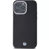 BMW funda MagSafe Signature Wrapped Metal negra para iPhone 15 Pro Max 6,7
