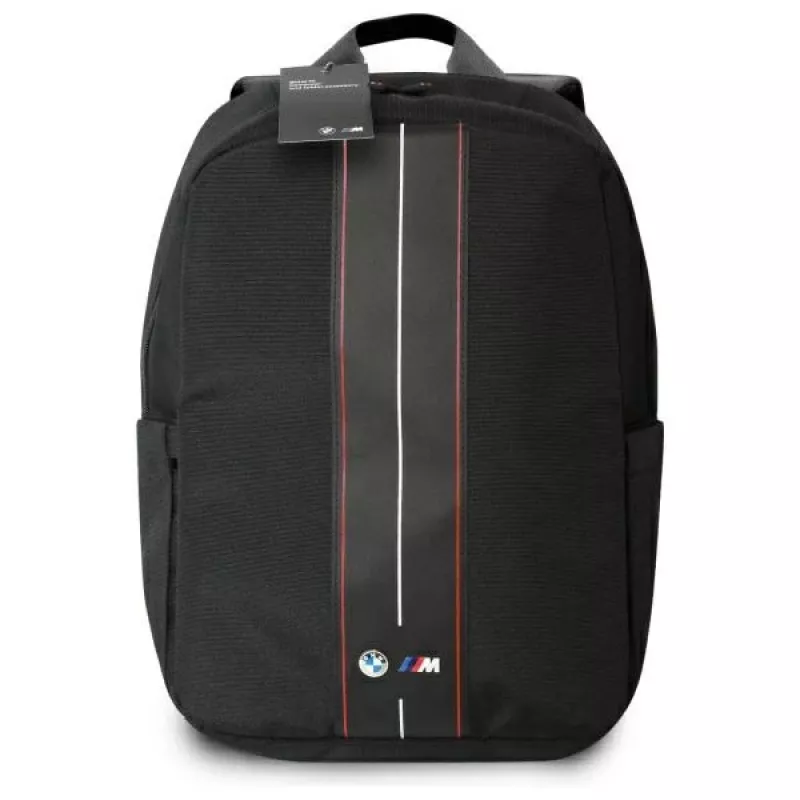 BMW BMBP15COMPVSKR 16 mochila negro nailon raya roja