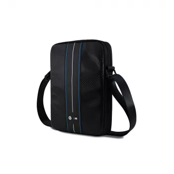 BMW M Motorsport Carbon Blue Stripes bolso bandolera para smartphone negro