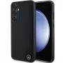 Funda rígida Mercedes-Benz MEHMS24S23RBGVK S24 S921 negra de piel Debossed Line MagSafe para Samsung Galaxy S24