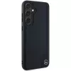 Funda rígida Mercedes-Benz MEHMS24S23RBGVK S24 S921 negra de piel Debossed Line MagSafe para Samsung Galaxy S24