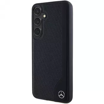 Funda rígida Mercedes-Benz Debossed Line de piel MagSafe para Samsung Galaxy S24+ (SM-S926) - negra