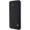 Funda rígida Mercedes-Benz MEHCS24S23RBCSK S24 S921 negra de piel Curved Stitches para Samsung Galaxy S24
