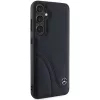Funda rígida Mercedes-Benz MEHCS24S23RBCSK S24 S921 negra de piel Curved Stitches para Samsung Galaxy S24