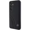 Funda rígida Mercedes-Benz MEHCS24M23RBCSK S24+ S926 negra de piel Curved Stitches para Samsung Galaxy S24+