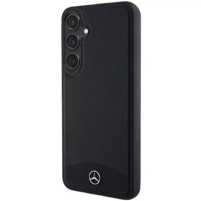 Funda rígida Mercedes-Benz S24+ S926 de piel texturizada y lisa MagSafe para Samsung Galaxy S24+