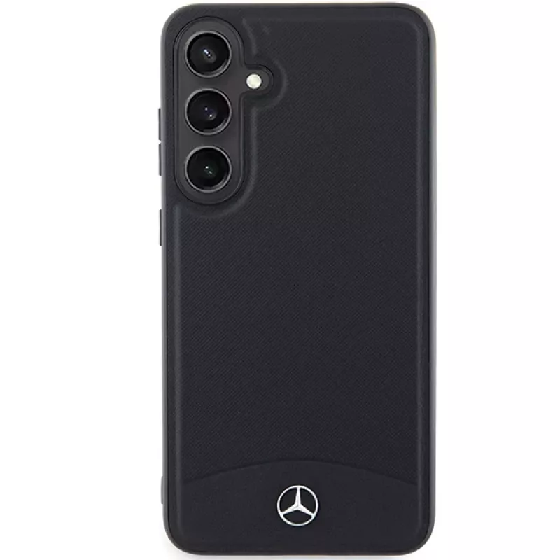 Funda rígida Mercedes-Benz S24+ S926 de piel texturizada y lisa MagSafe para Samsung Galaxy S24+