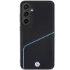Funda rígida BMW BMHMS24M23RDCLK S24+ S926 negra Signature de piel texturizada y Line MagSafe