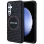 Funda rígida AMG AMHMS24S23SMRK de silicona Carbon Pattern MagSafe para Samsung Galaxy S24 (S921) negra