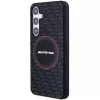 Funda rígida AMG AMHMS24M23SMRK de silicona Carbon Pattern MagSafe para Samsung Galaxy S24+ (SM-S926) - negra