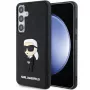 Funda rígida Karl Lagerfeld KLHCS24S3DRKINK S24 S921 negra 3D Rubber Ikonik para Samsung Galaxy S24