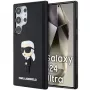 Funda rígida Karl Lagerfeld KLHCS24L3DRKINK 3D Rubber Ikonik para Samsung Galaxy S24 Ultra - negra