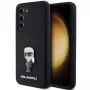 Funda de silicona Karl Lagerfeld KLHCS23MSMHKNPK Ikonik Metal Pin para Samsung Galaxy S23+ negra