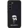 Funda de silicona Karl Lagerfeld KLHCS23MSMHKNPK Ikonik Metal Pin para Samsung Galaxy S23+ negra