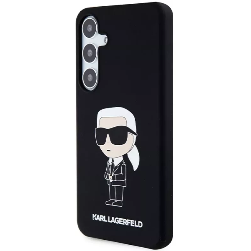 Funda de silicona Karl Lagerfeld Ikonik para Samsung Galaxy S24 - negra