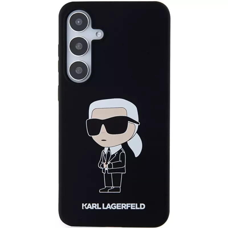 Funda de silicona Karl Lagerfeld Ikonik para Samsung Galaxy S24 - negra