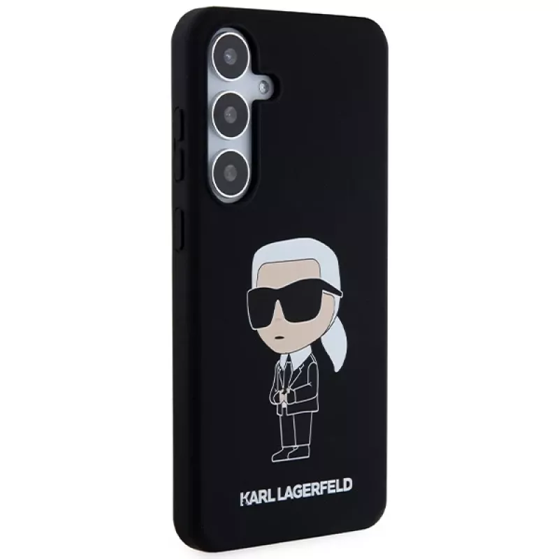 Funda de silicona Karl Lagerfeld Ikonik para Samsung Galaxy S24 - negra