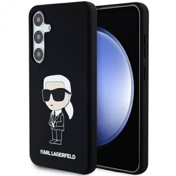 Funda de silicona Karl Lagerfeld KLHCS24MSNIKBCK Ikonik para Samsung Galaxy S24+ (SM-S926) - negra
