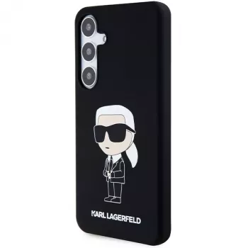 Funda de silicona Karl Lagerfeld KLHCS24MSNIKBCK Ikonik para Samsung Galaxy S24+ (SM-S926) - negra