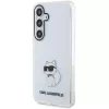 Funda rígida Karl Lagerfeld KLHCS24SHNCHTCT S24 S921 transparente IML Choupette para Samsung Galaxy S24
