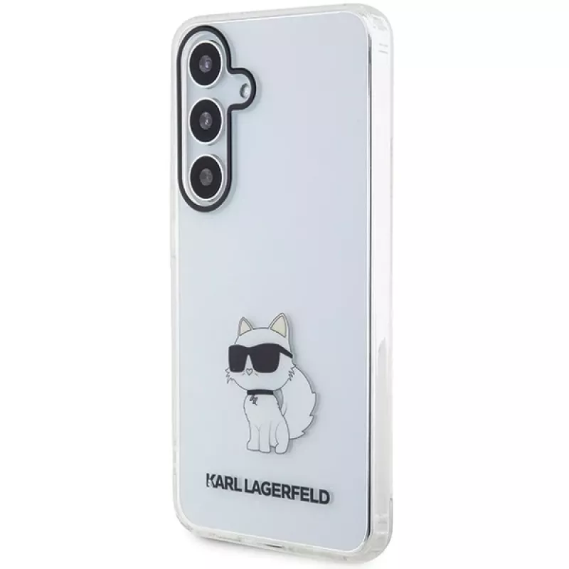 Funda rígida Karl Lagerfeld KLHCS24MHNCHTCT S24+ S926 transparente IML Choupette