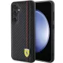 Funda rígida Ferrari FEHCS24MN3DUR S24+ S926 negra Carbon Printed Line
