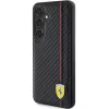 Funda rígida Ferrari FEHCS24MN3DUR S24+ S926 negra Carbon Printed Line