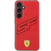 Funda rígida Ferrari FEHCS24SPINR S24 S921 roja Big SF Perforated para Samsung Galaxy S24