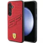Funda rígida Ferrari FEHCS24MPINR S24+ S926 roja Big SF Perforated para Samsung Galaxy S24+
