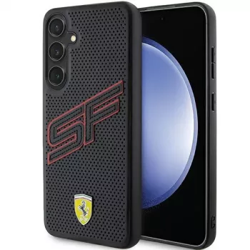 Funda rígida Ferrari FEHCS24SPINK S24 S921 negra Big SF Perforated para Samsung Galaxy S24