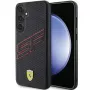 Funda rígida Ferrari FEHCS24SPINK S24 S921 negra Big SF Perforated para Samsung Galaxy S24