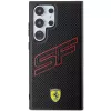Funda rígida Ferrari FEHCS24LPINK S24 Ultra S928 negra Big SF Perforated