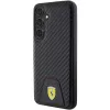 Funda rígida Ferrari FEHCS24MN3PUK para Samsung Galaxy S24+ (SM-S926) - Carbon Stitched Bottom - negra