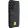 Funda rígida Ferrari FEHCS24MN3PUK para Samsung Galaxy S24+ (SM-S926) - Carbon Stitched Bottom - negra