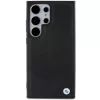 Funda rígida BMW BMHCS24L23RCGPK S24 Ultra S928 negra Signature de piel Crossing Lines Pattern