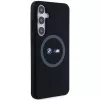 BMW M Collection funda rígida de silicona con anillo MagSafe para Samsung Galaxy S24+ (SM-S926) - negro