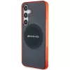 AMG AMHMS24S23HBCK funda rígida para Samsung Galaxy S24, negro/transparente, MagSafe, bicolor