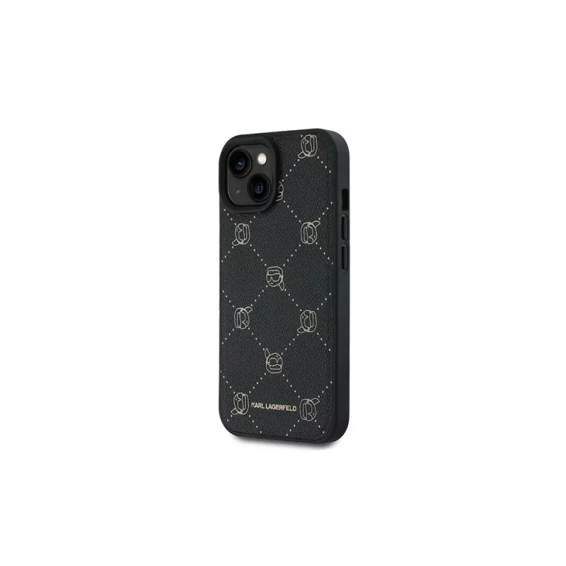 Karl Lagerfeld KLHMP15MPGKHPHK funda Karl Head MagSafe negra para iPhone 15 Plus 6,7