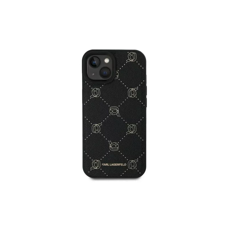 Karl Lagerfeld KLHMP15MPGKHPHK funda Karl Head MagSafe negra para iPhone 15 Plus 6,7