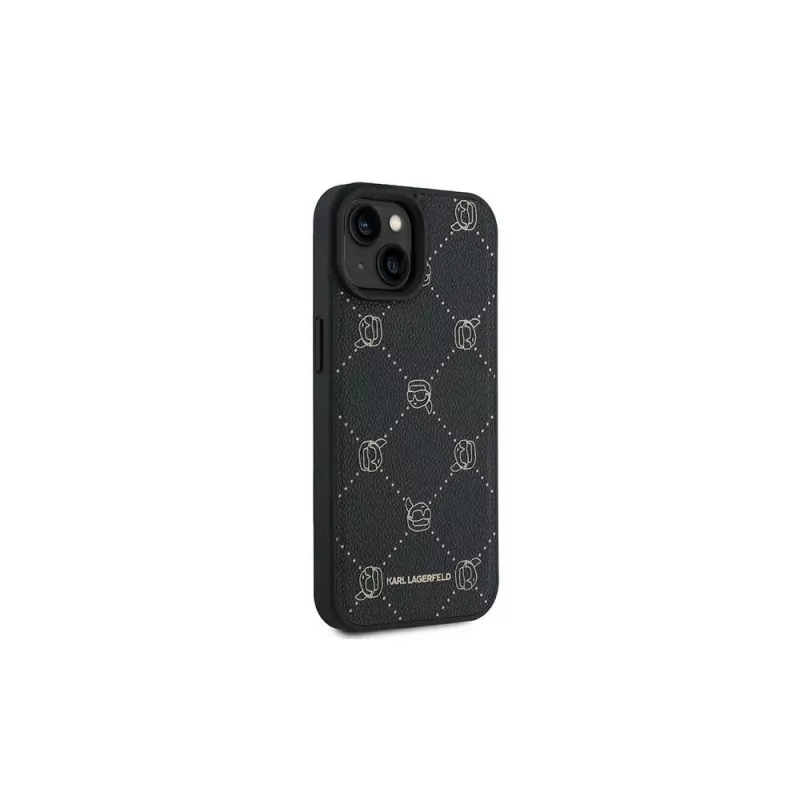 Karl Lagerfeld KLHMP15MPGKHPHK funda Karl Head MagSafe negra para iPhone 15 Plus 6,7