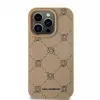 Karl Lagerfeld KLHMP15XPGKHPHE funda trasera Karl Heads MagSafe beige para iPhone 15 Pro Max 6,7